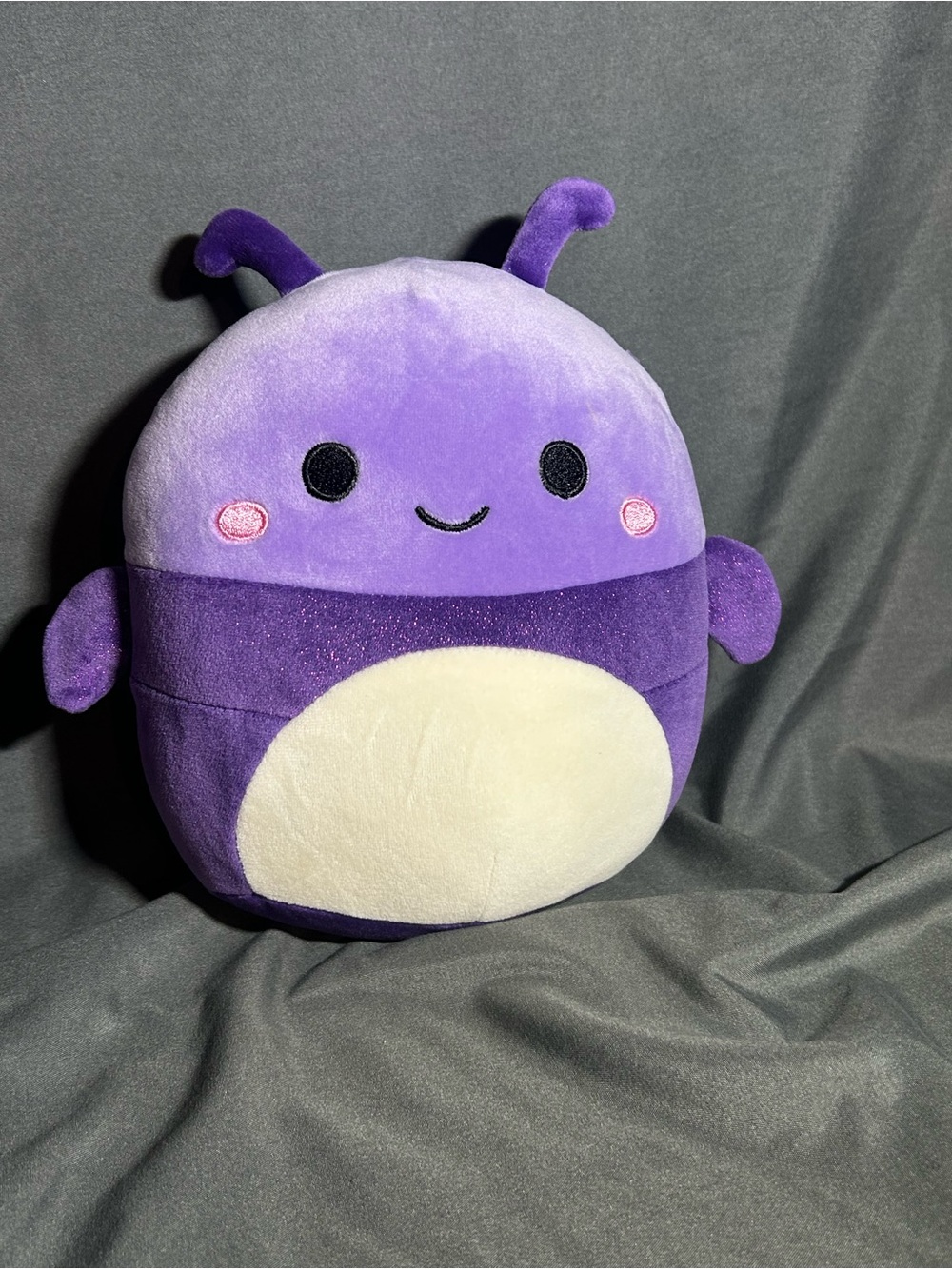 Squishmallows 8" Axel the Purple Beetle Plush - Glitter Wings - Original Squishm